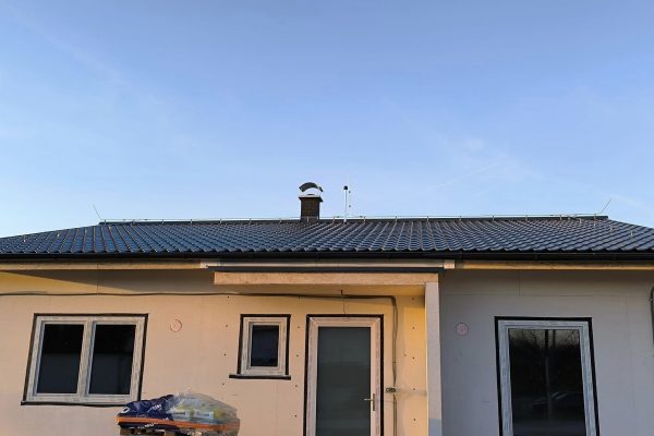 Referencie Involt - Zhotovenie bleskozvodu na novostavbe rodinného drevodomu.